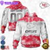 Custom Name And Number NFL Kansas City Chiefs Color Christmas 3D Hoodie Shirt