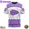 Custom Name And Number NFL Kansas City Chiefs Football Team Fight Cancer 3D T-Shirt