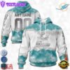 Custom Name And Number NFL Miami Dolphins Color Christmas 3D Hoodie Shirt