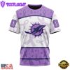 Custom Name And Number NFL Miami Dolphins Football Team Fight Cancer 3D T-Shirt