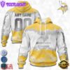 Custom Name And Number NFL Minnesota Vikings Color Christmas 3D Hoodie Shirt