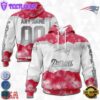 Custom Name And Number NFL New England Patriots Color Christmas 3D Hoodie Shirt