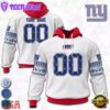 Custom Name And Number NFL New York Giants Christmas Spirit All Over Print Hoodie Shirt