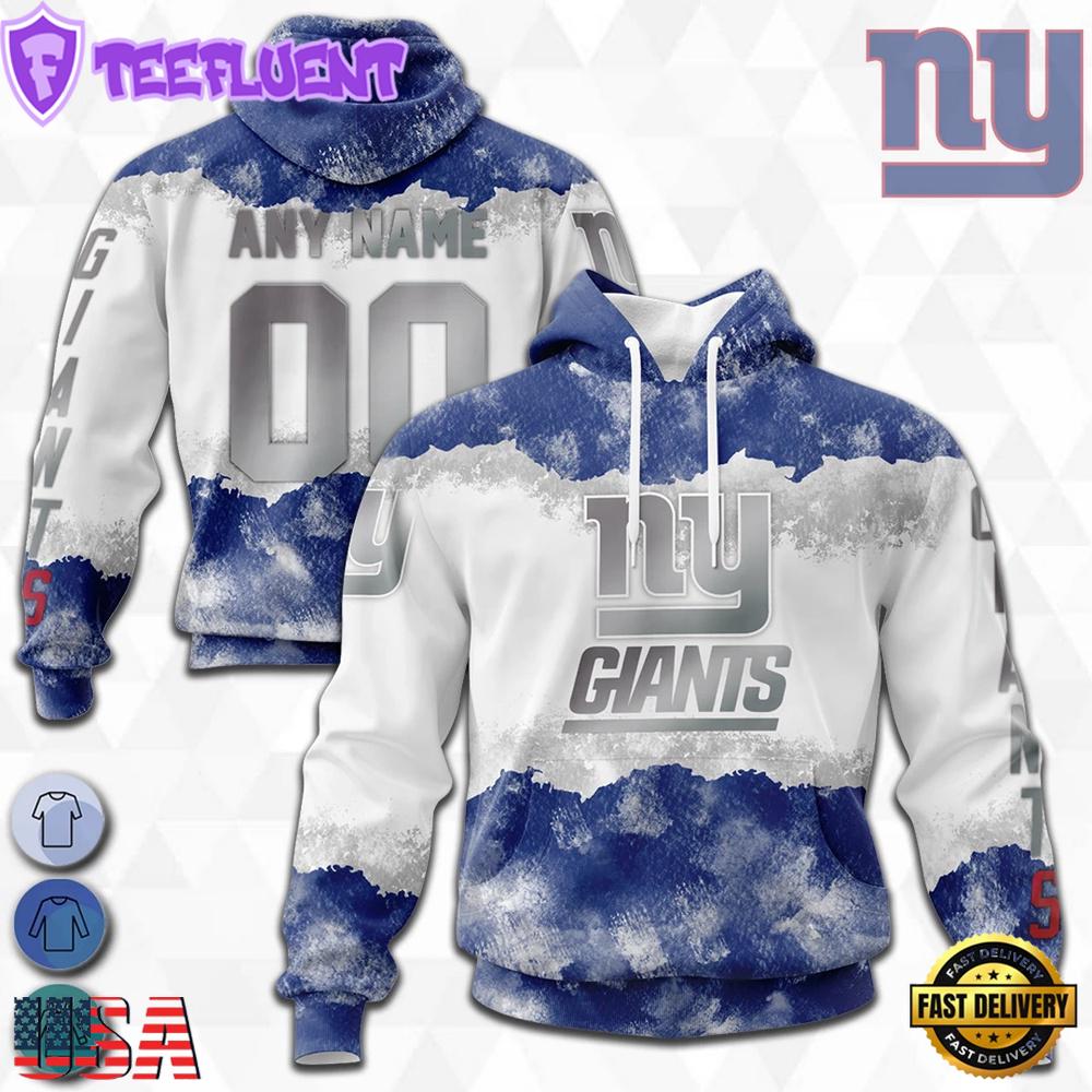 NFL Custom Name Number New York Giants Color Christmas 3D Hoodie Shirt , NFL Unisex Hoodies NFL Custom Name Number New York Giants Color Christmas 3D Hoodie Shirt , NFL Unisex Hoodies