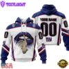 Custom Name And Number NFL New York Giants Lips All Over Print Hoodie