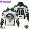 Custom Name And Number NFL New York Jets Lips All Over Print Hoodie