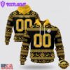 Custom Name And Number NFL Pittsburgh Steelers Christmas Spirit All Over Print Hoodie Shirt