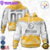 Custom Name And Number NFL Pittsburgh Steelers Color Christmas 3D Hoodie Shirt