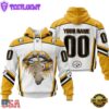 Custom Name And Number NFL Pittsburgh Steelers Lips All Over Print Hoodie