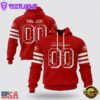 Custom Name And Number NFL San Francisco 49ers Christmas Spirit All Over Print Hoodie Shirt