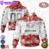 Custom Name And Number NFL San Francisco 49ers Color Christmas 3D Hoodie Shirt