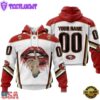 Custom Name And Number NFL San Francisco 49ers Lips All Over Print Hoodie
