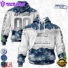 Custom Name And Number NFL Seattle Seahawks Color Christmas 3D Hoodie Shirt