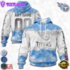 Custom Name And Number NFL Tennessee Titans Color Christmas 3D Hoodie Shirt