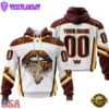 Custom Name And Number NFL Washington Commanders Lips All Over Print Hoodie