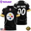 Custom Name And Number Pittsburgh Steelers NFL Team Sport 3D T-Shirt