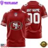 Custom Name And Number San Francisco 49ers NFL Team Sport 3D T-Shirt