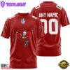 Custom Name And Number Tampa Bay Buccaneers NFL Team Sport 3D T-Shirt