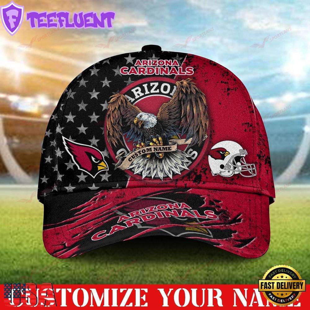 Custom Name Arizona Cardinals NFL 3D Classic Baseball Cap Classic Cap