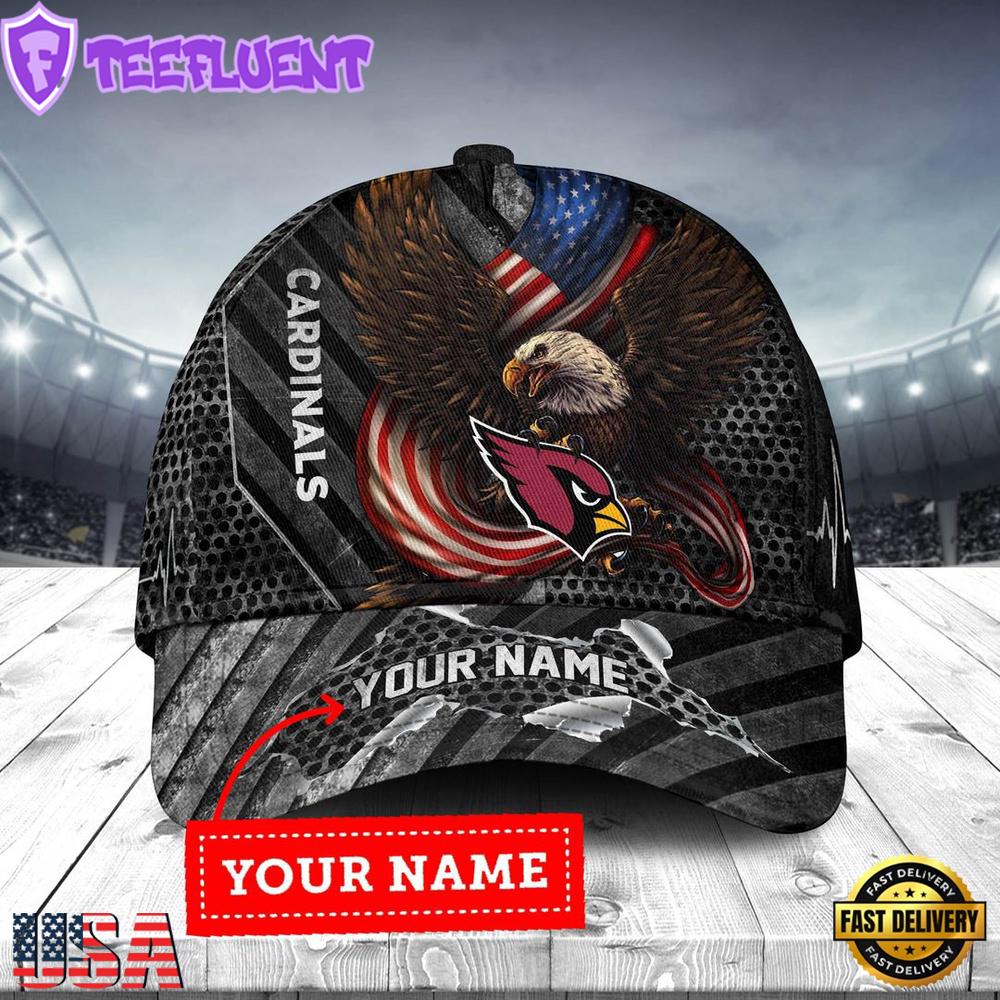 Custom Name Arizona Cardinals NFL Classic Baseball Cap