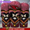 Custom Name Arizona Cardinals NFL Mickey Minnie Couple Valentine Day Tumbler