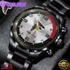 Custom Name Atlanta Falcons NFL Black Stainless Steel Watch Gift For Fans