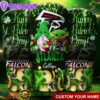 Custom Name Atlanta Falcons NFL Shamrock Happy Patrick Day Tumbler