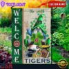 Custom Name Auburn Tigers Happy St. Patrick's Day Shamrock House And Garden Flag
