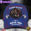 Custom Name Buffalo Bills NFL Mascot Damn Right Sport Baseball Cap