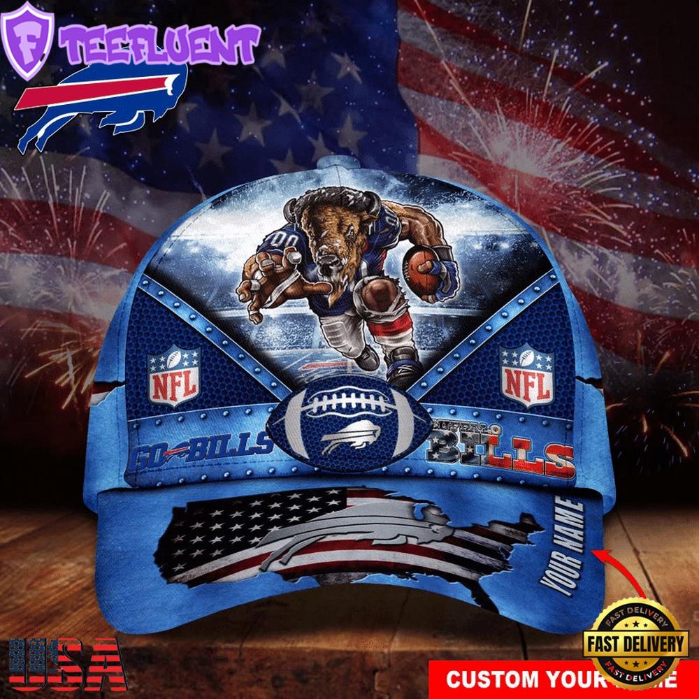 Custom Name Buffalo Bills NFL Super Bowl LIX Baseball Cap