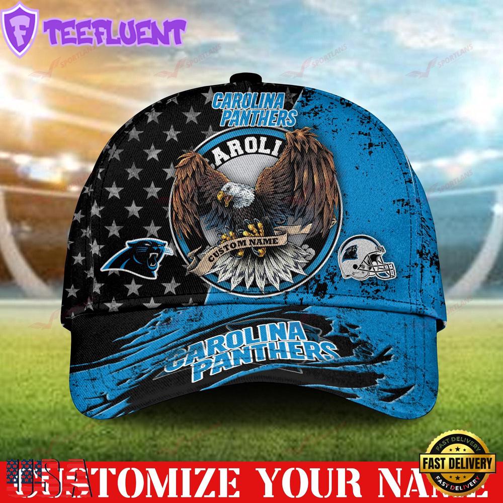 Custom Name Carolina Panthers NFL 3D Classic Baseball Cap Classic Cap