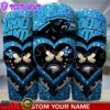 NFL Custom Name Carolina Panthers Mickey Minnie Couple Valentine Day Tumbler 30 Oz 2 Custom Name Carolina Panthers NFL Mickey Minnie Couple Valentine Day Tumbler