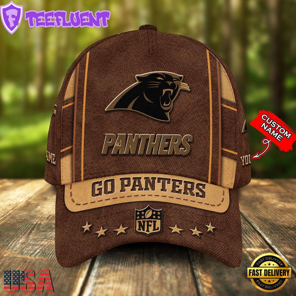 Custom Name Carolina Panthers Nfl Team Sport Baseball Cap