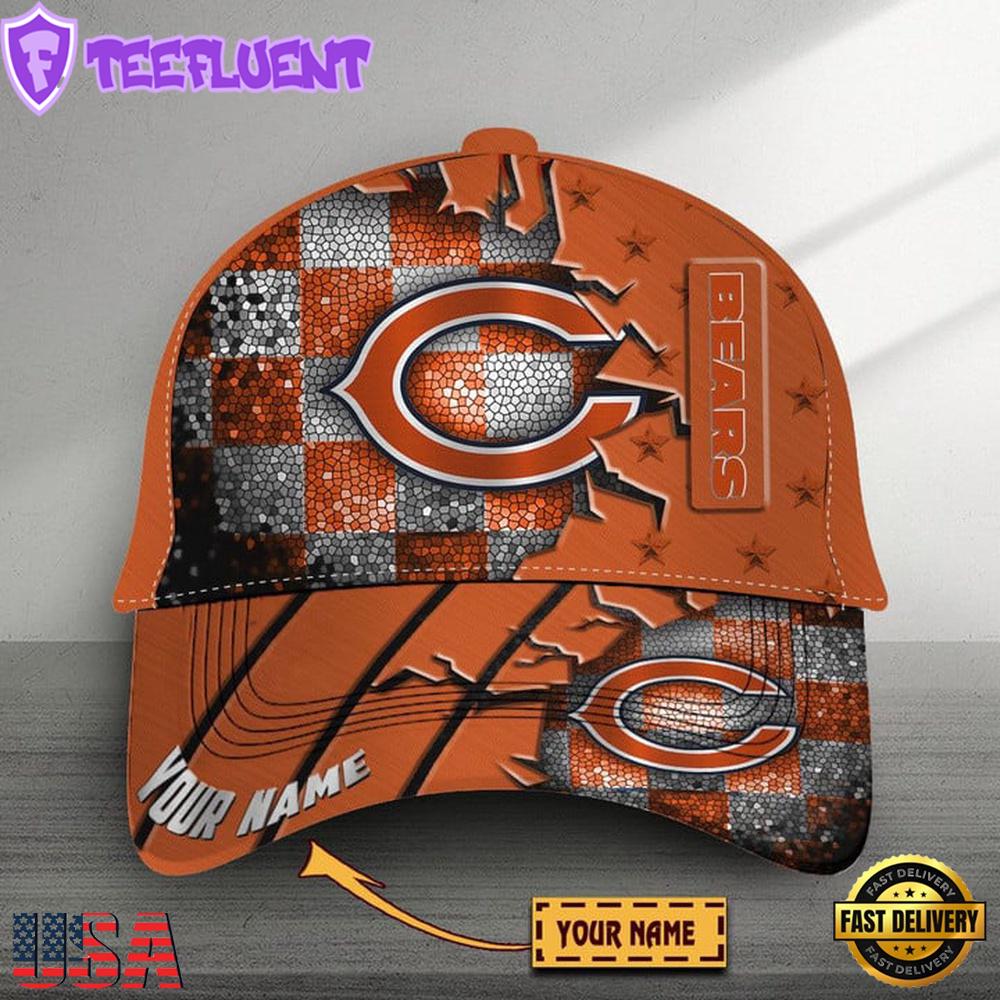Custom Name Chicago Bears Classic Baseball Cap