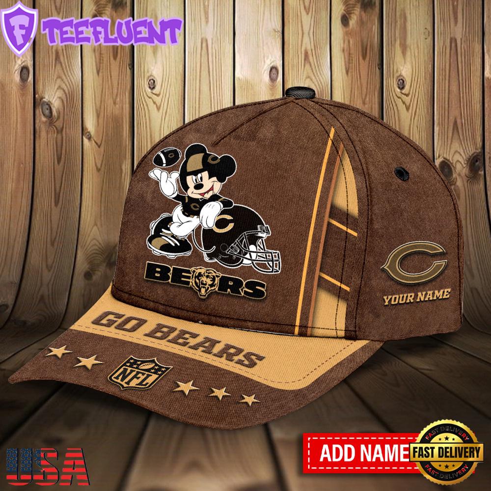 Custom Name Chicago Bears Sport NFL Classic Baseball Cap