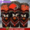 Custom Name Cleveland Browns NFL Mickey Minnie Couple Valentine Day Tumbler