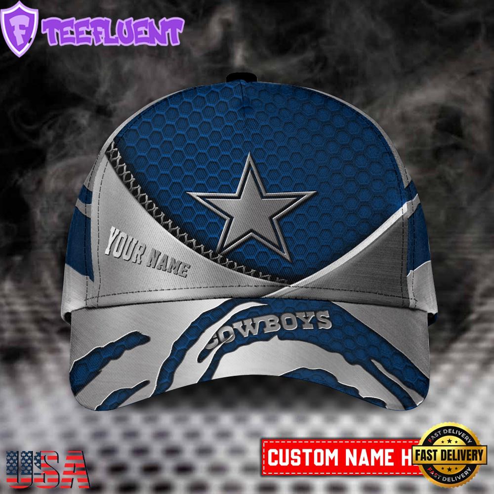 Custom Name Dallas Cowboys NFL Classic Baseball Cap