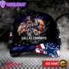 Custom Name Dallas Cowboys NFL Team Mascot US Flag Baseball Cap