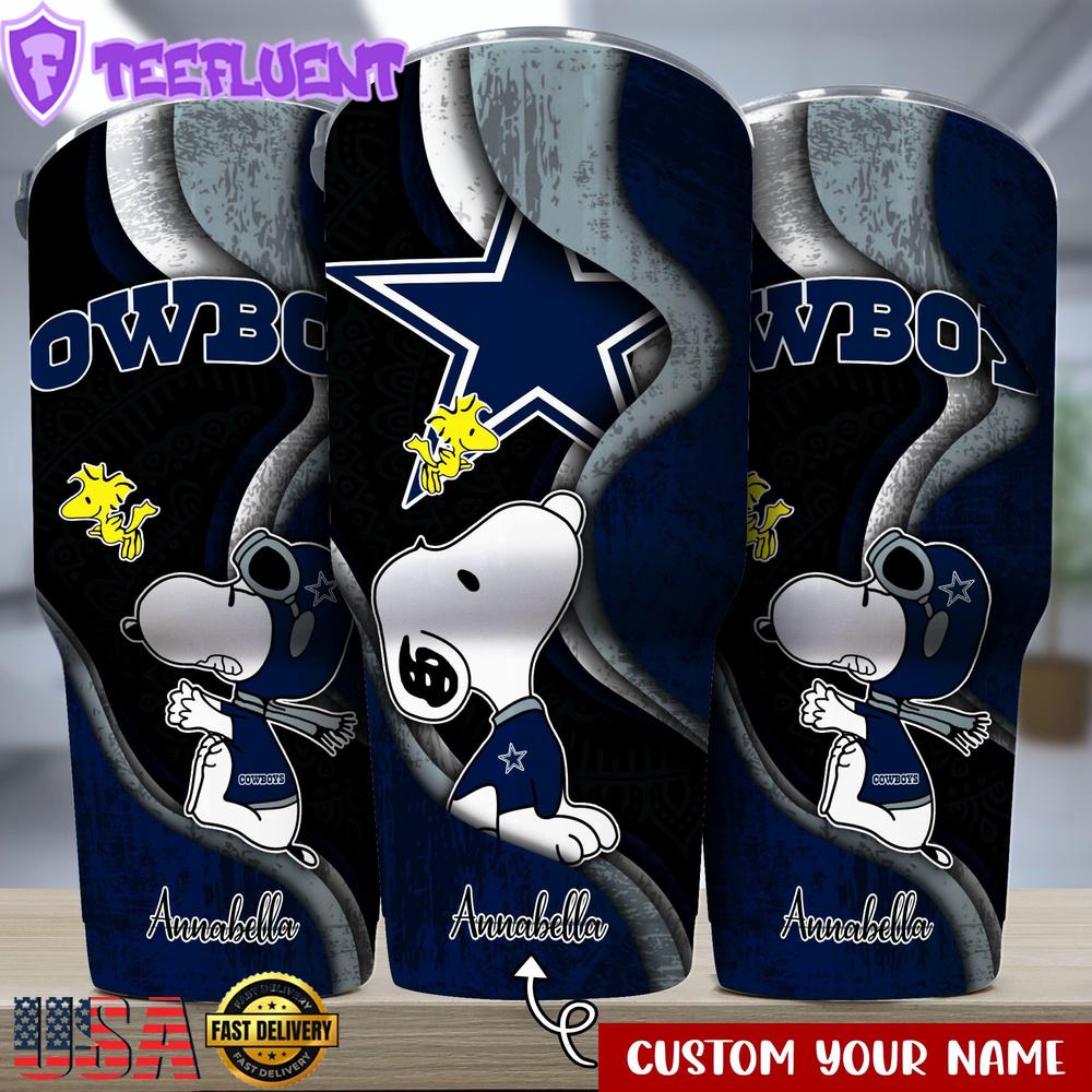 Custom Name Dallas Cowboys NFLSport Team Tumbler