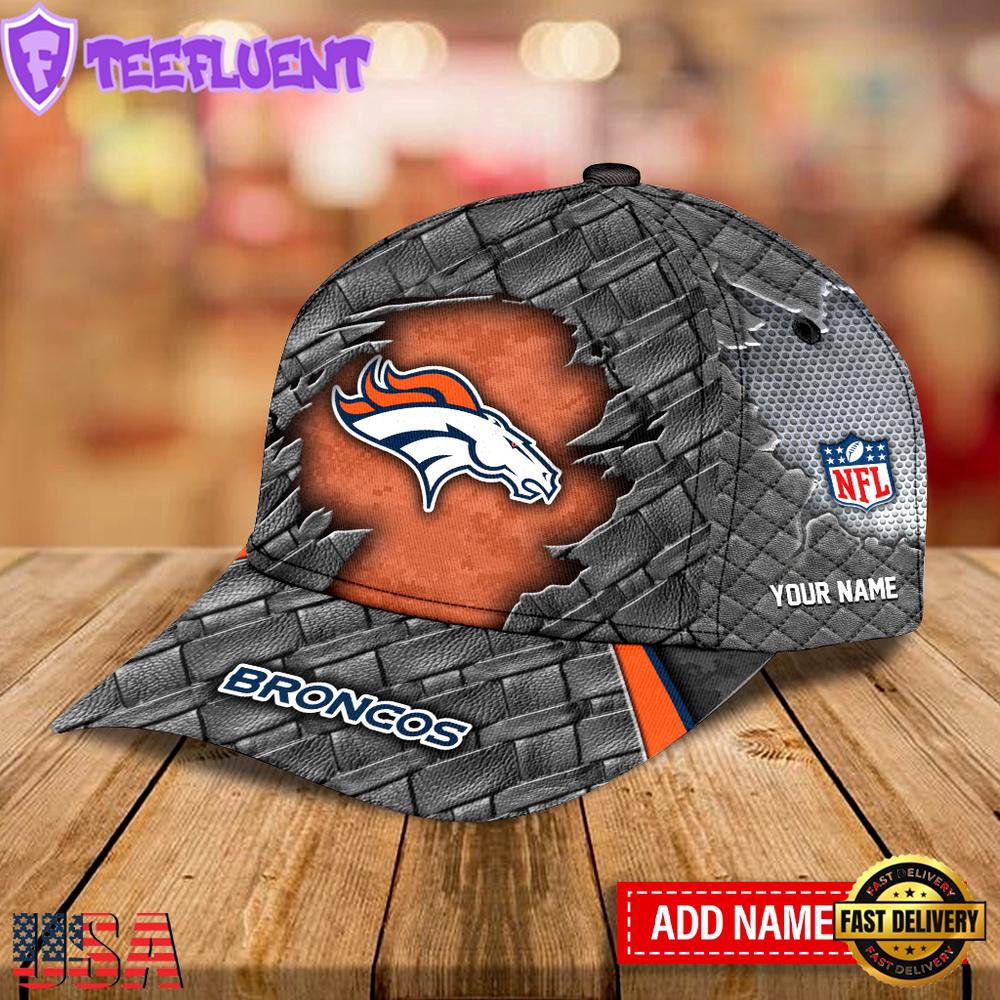 Custom Name Denver Broncos NFL Classic Baseball Cap