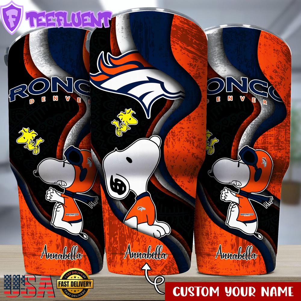 Custom Name Denver Broncos NFLSport Team Tumbler