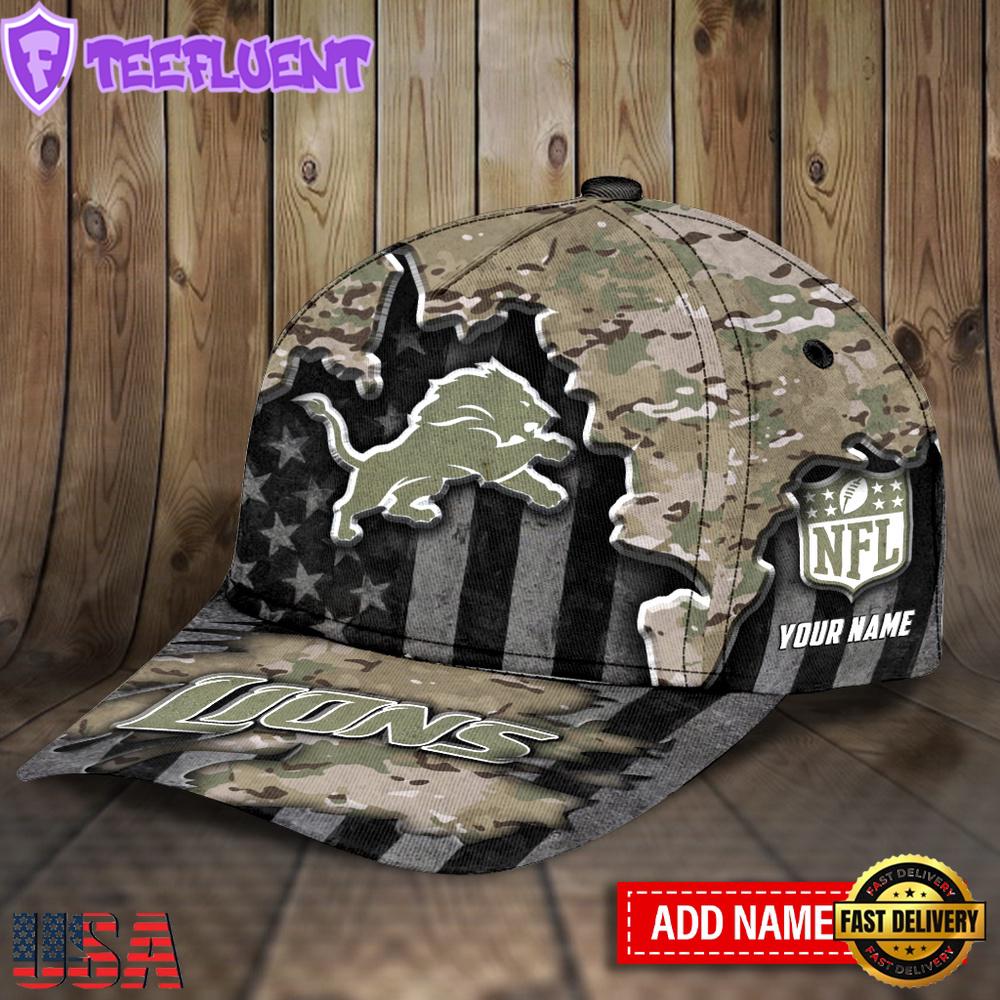Custom Name Detroit Lions NFL Sport Classic Baseball Cap