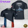 Custom Name French Navy Forbin (D620) T-Shirt 3D