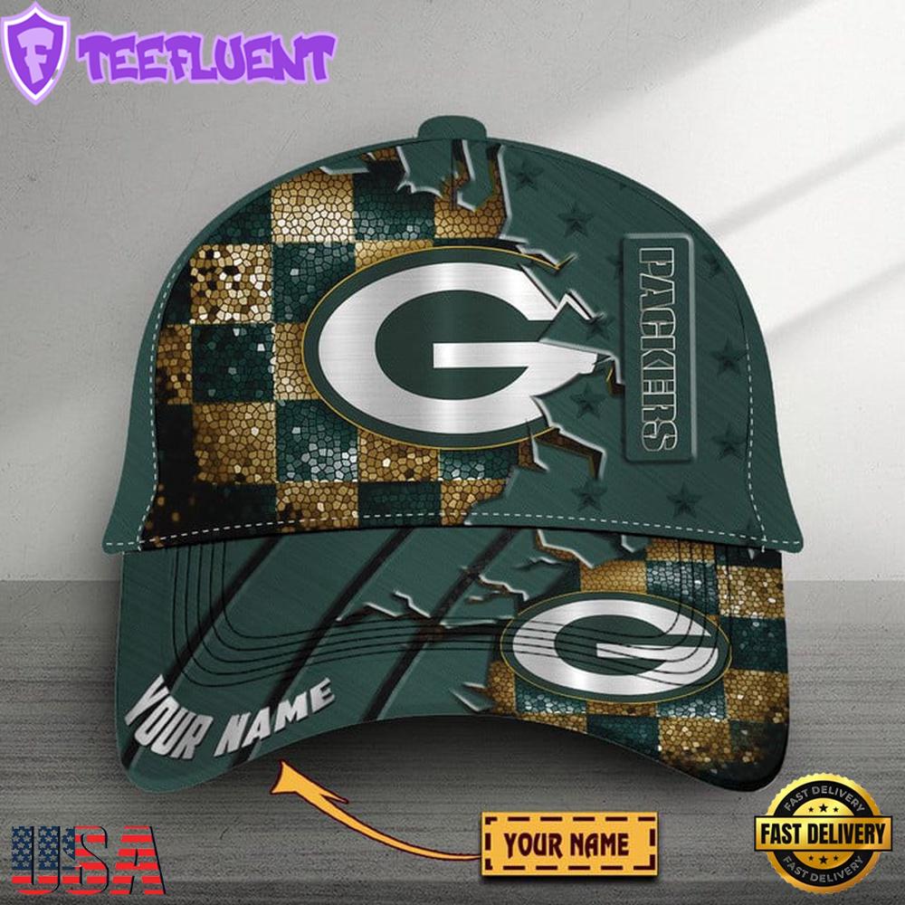 Custom Name Green Bay Packers Classic Baseball Cap