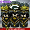 Custom Name Green Bay Packers NFL Mickey Minnie Couple Valentine Day Tumbler