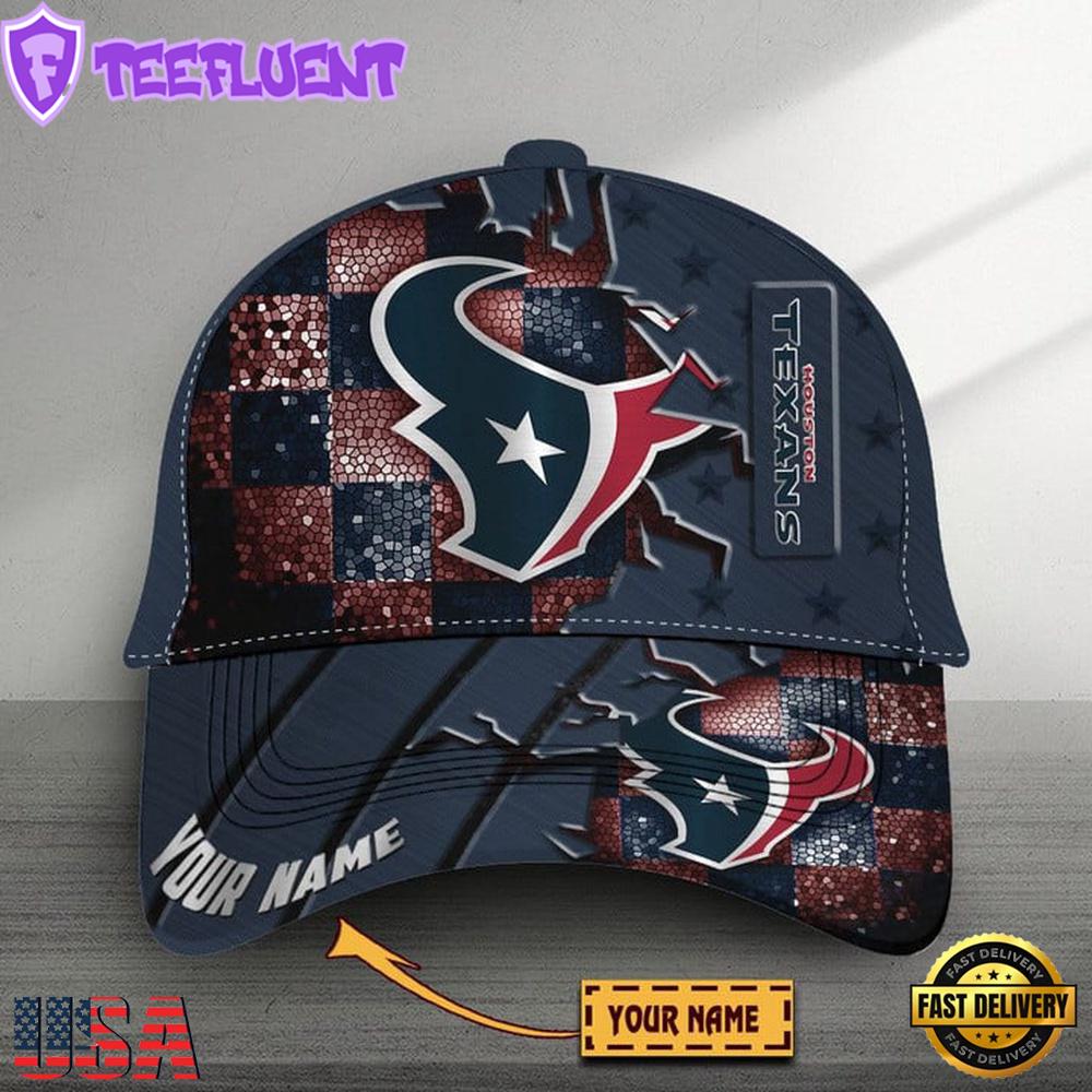 Custom Name Houston Texans Classic Baseball Cap