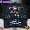 Custom Name Houston Texans NFL Mascot Damn Right Sport Baseball Cap