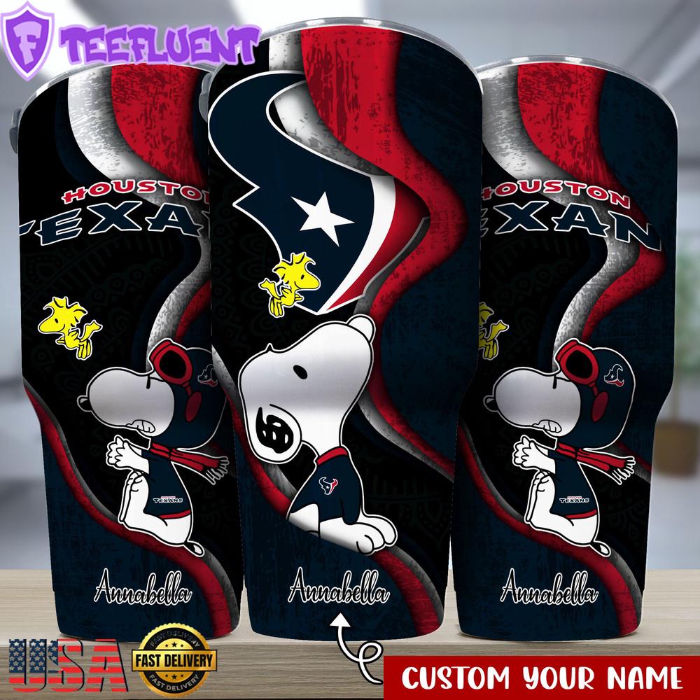 Custom Name Houston Texans NFLSport Team Tumbler