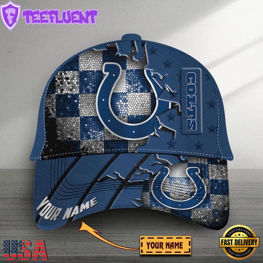 Custom Name Indianapolis Colts Classic Baseball Cap