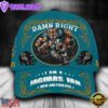 Custom Name Jacksonville Jaguars NFL Mascot Damn Right Sport Baseball Cap